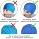 thumbnail image 2 of Gorro De Natación Piscina-Mixto Adulto Hombre-Mujer- Tela Pu-Fácil De Poner-Azul, 2 of 5