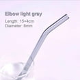 thumbnail image 1 of Glass Straw Heat And High Temperature Resistant 8mm*18cm Elbow Multi-color, 1 of 7