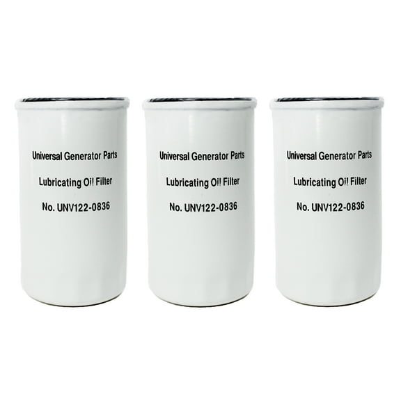 Oil Filter Onan 122-0836 Replacement by Universal Generator Parts (3 Pack)