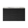 thumbnail image 6 of Cascade 36" Wall-Mounted Bathroom Vanity in Black Oak with Sink Top, 6 of 9