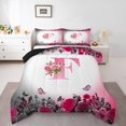 thumbnail image 1 of Erosebridal Letter Initial Bedding Twin Comforter Set,Monogrammed Personalized Down Comforter,Flower Decor,Reversible,Lightweight,2-Piece, 1 of 8