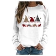 thumbnail image 1 of RKSTN Chandail en Molleton pour Femmes Manches Longues Décontracté Imprimé Saint-Valentin Blouse Hauts Chandail Col Rond Coupe Ample Chandail en Molleton, 1 of 4