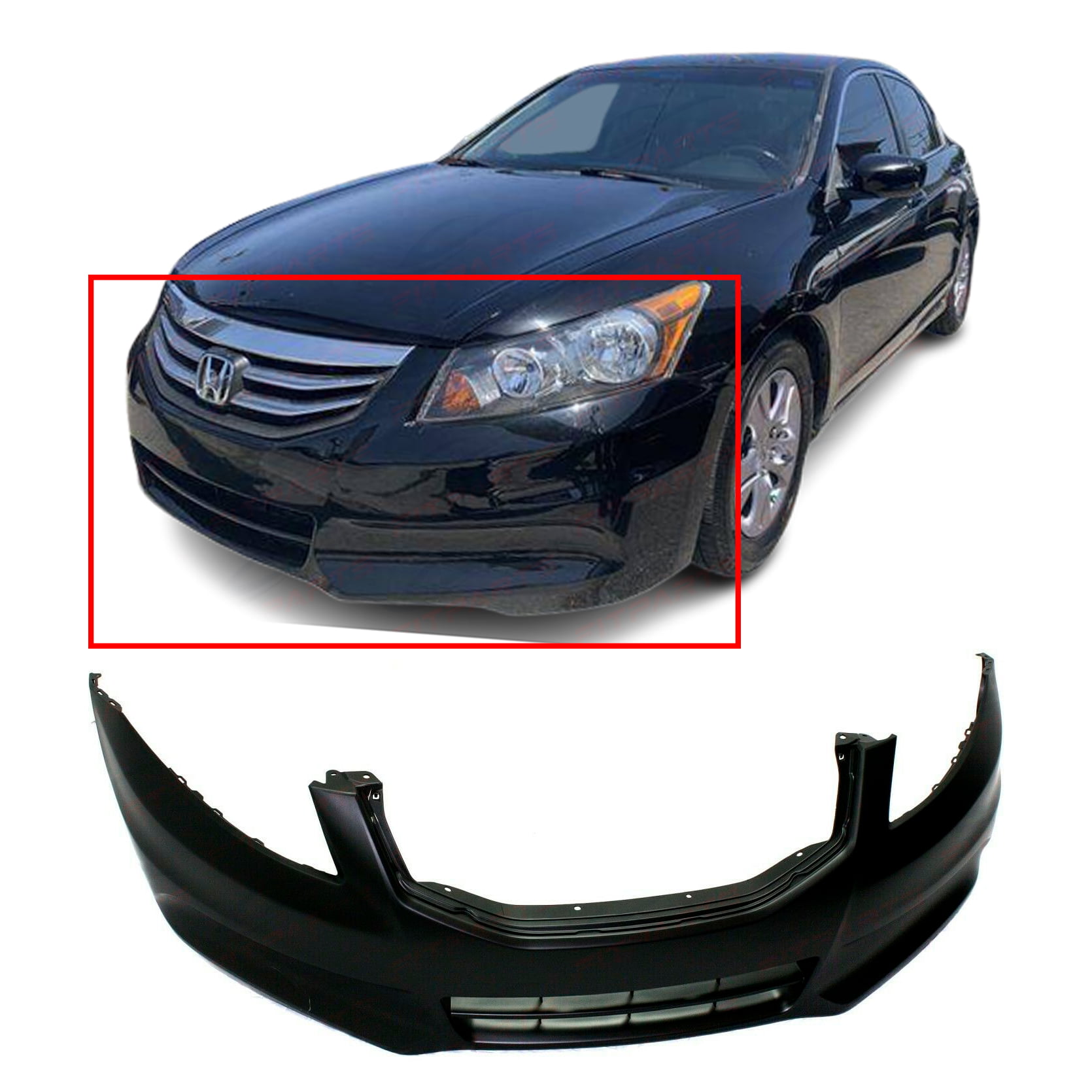 FitParts Compatible/Replacement for Front Bumper Cover for 2007-2008 Honda Civic Si Sedan 04711SNXA90ZZ HO1000259 
