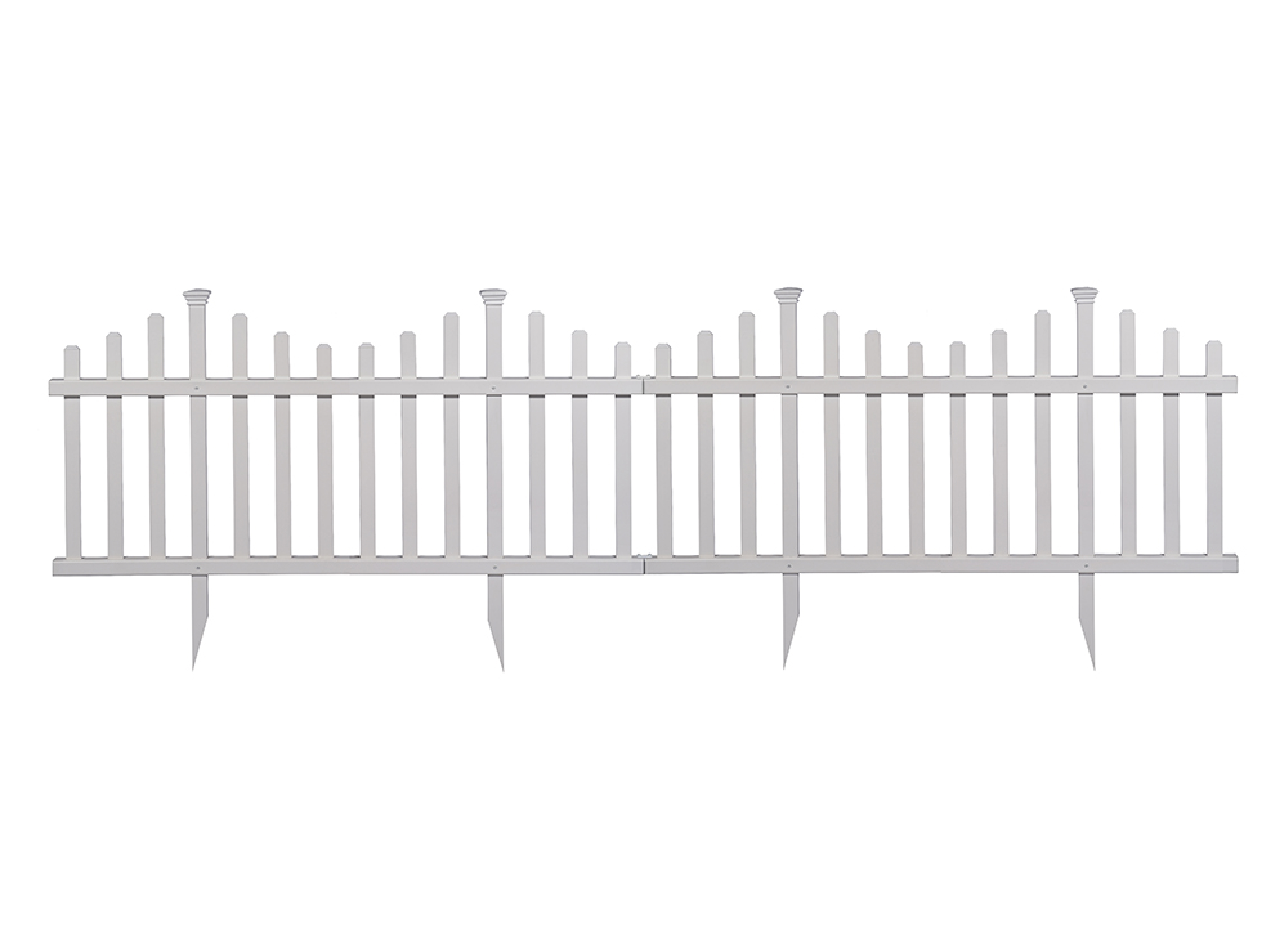 Zippity Outdoor Products Madison No-Dig Vinyl Fence Kit (30in x 56in) (2 Pack) - image 4 of 8
