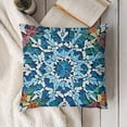thumbnail image 3 of YINGXI Throw Pillow Cushion Cover, Consists of Geometrically Patterned and Eastern, Decorative Square Accent Pillow Case, Turquoise 20x20in, 3 of 5