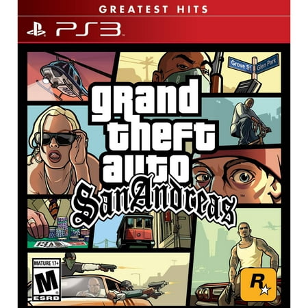 Grand Theft Auto: San Andreas, Rockstar Games, PlayStation 3, (Best Playstation Portable Games)