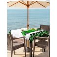 thumbnail image 2 of Outdoor Tablecloth with Umbrella Hole and Zipper, Saint Patrick's Day Square Table Cloth 60x60 Inch Waterproof Tablecloth, Spring Green Lucky Three Grass Truck Picnic Table Cover for Patio Camping, 2 of 7