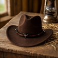 thumbnail image 4 of Kids Western Hats Boys Girls Cowboy Leather Buckle Felt Cowgirl Hat Cowboy Red Bandanas,One Size, 4 of 5