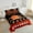 Black Orange, variant on Football Comforter ,American Football Bedding Set Twin,Blue Red White Sports Comforter Sets,Rugby City Team Duvet Insert with 1 Pillowcase Warm(Buffalo)