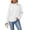 White, variant on Womens Sweatshirt Fashion Casual Mock Neck Long Sleeve Pullover No Hoodies Sweatshirt