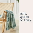 thumbnail image 6 of Great Bay Home Cozy Plush / Sherpa Reversible Throw Blanket, 50" x 60", Snowy Botanical, 6 of 6