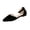 Black, variant on Women Pointed Toe D'Orsay Ankle Strap Flat Pumps Suede Adjustable Strap Footwear For Office Casual Outdoor Daily Commute Wedding