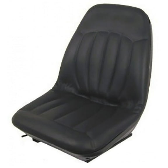 RAParts 6669135 One New Black Vinyl Seat with Slide Tracks Fits Bobcat Models A220 A300 S100 S130 S150 S160 S175 & More