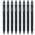 thumbnail image 1 of Bolígrafos de tinta de gel Pilot FriXion Synergy Clicker, 0,5 mm, paquete de 8, color negro, 1 of 7