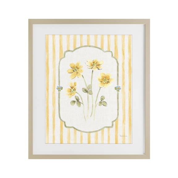 Stupell Industries French Country Sweet Honey Flowers Birch Framed Print Under Glass, 17 x 21, by Beth Grove