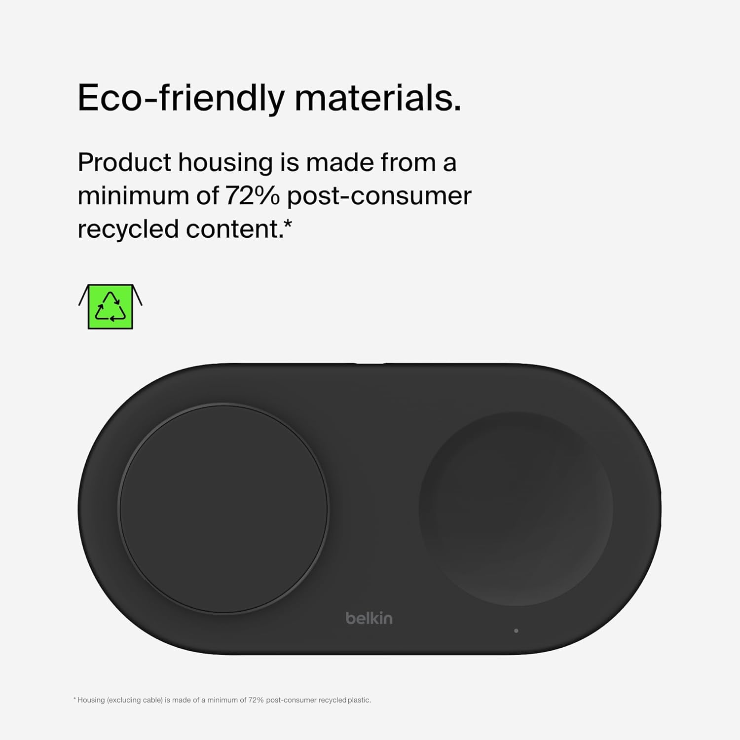 Belkin 2-in-1 Wireless Charging Pad w/ Qi2 15W + Additional USB-C Port - MagSafe-Compatible iPhone Charger, Charging Station for iPhone 16, iPhone 15, & iPhone 14 Series, AirPods, and More - Black