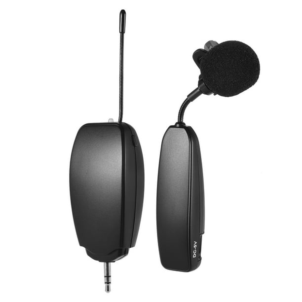 Sistema de micrófono inalámbrico UHF de alta calidad, ideal para transmisiones en vivo, entrevistas, conferencias y más, con conectividad versátil para dispositivos móviles y equipos de audio.