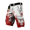 thumbnail image 4 of Men's Cargo Shorts Loose Fit Multi Pocket Workwear Shorts Durable Casual Outdoor Knee Length Bottoms For Summer,Grey,L, 4 of 8
