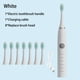 thumbnail image 3 of Cepillo de dientes eléctrico sónico para adultos, cepillo de limpieza automático, recargable, de pelo suave, resistente al agua, cepillo de dientes ultrasónico de 4 a 12 cabezales, 3 of 5