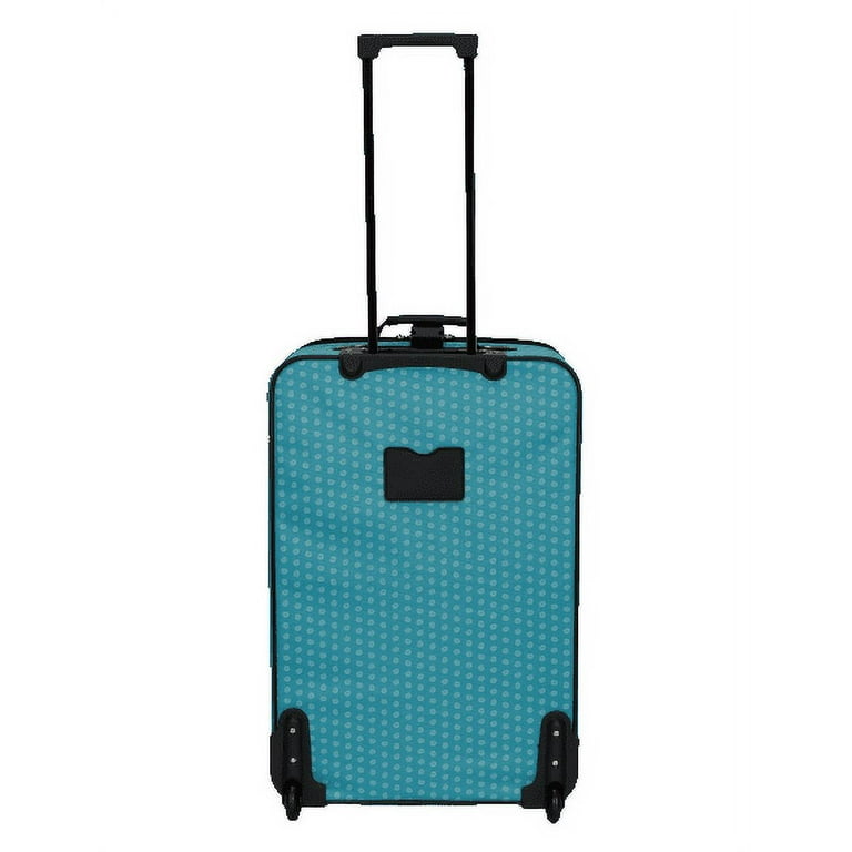Protege 3-Piece Softside Luggage Set, Polka Dot Teal 