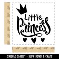 thumbnail image 2 of Little Princess Cursive with Crown and Hearts Self-Inking Rubber Stamp Ink Stamper - Red Ink - Large 1-1/2 Inch, 2 of 7