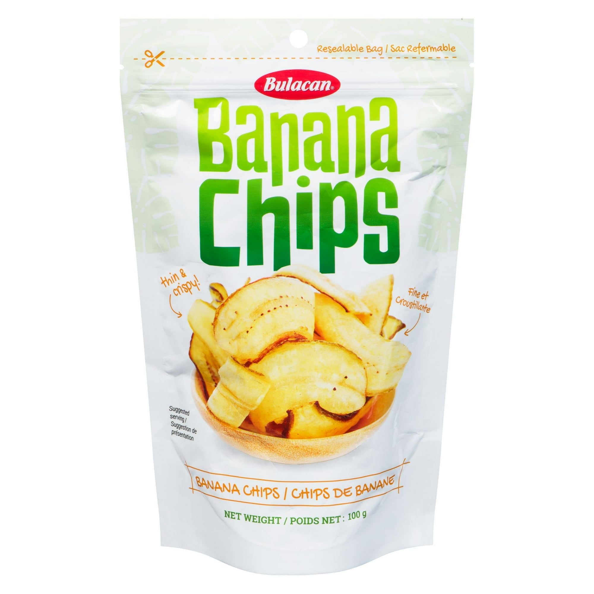 Bulacan Banana Chips 100g per Pouch, Thin Sliced and Crispy, Bulacan Banana Chips