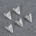 thumbnail image 2 of OULII 50 Pcs Silver Filigree Jewelry Caps DIY Jewelry Making for Women, 2 of 8