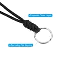 thumbnail image 4 of Uxcell 8" Paracord Lanyard Wrist Keyring Badge Holder Strap, Black 2 Pack, 4 of 5