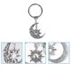 thumbnail image 2 of 2pcs Metal Key Chain Creative Sun Moon Key Chains Unique Design Key Rings, 2 of 4