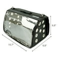 thumbnail image 3 of Small Pet Carrier for Small Dogs and Cats - Waterproof Soft Pet Travel Bag with Meshed Window - TSA Approved Pet Carrier for Cat Travel Bag - 7.9 x 13.8 x 7.9 Inch - Black, 3 of 8
