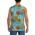 thumbnail image 4 of Kdxio Sunflowers for Men's Muscle T-shirt,Sleeveless for Workout Running Athletic Gym Lounge Casual, 4 of 7