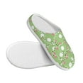 thumbnail image 3 of Lsque Cute Frog2 Pattern Womens Comfort Cotton on Scuff With Memory Foam and Anti-skid Sole Slipper-37/38, 3 of 7