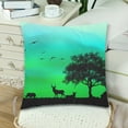 thumbnail image 3 of MKHERT African Savanna Throw Pillowcase Pillow Cover Cushion Couver 18x18 inch, Set of 2, 3 of 3