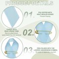 thumbnail image 3 of Uxcell Satin Awareness Ribbons with Pins for Charity Public Social Party Event - 200 Pcs & 3 Inch & Light Blue, 3 of 7