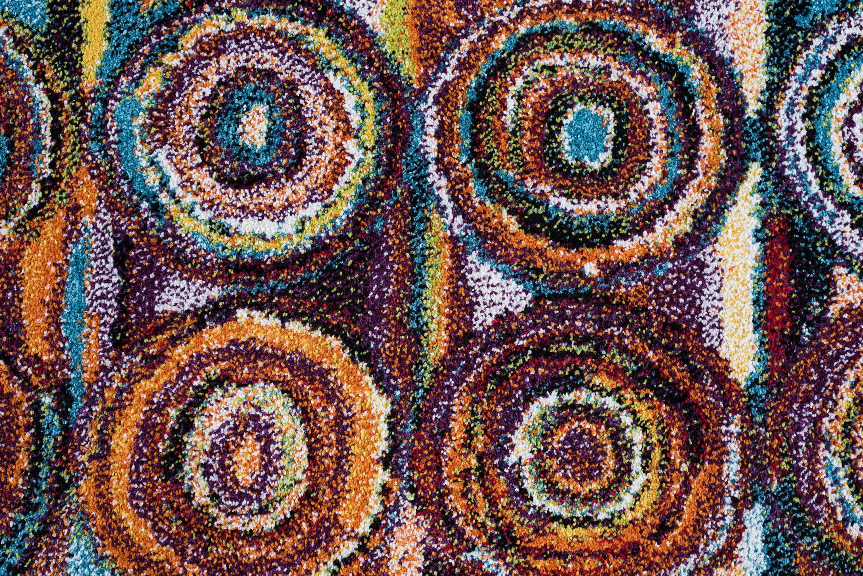 Symphony Contemporary 8' x 10' Multi-Color Polypropylene Indoor Area Rug