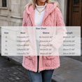 thumbnail image 3 of MOONDU Women's Sherpa Jacket Fuzzy Fleece Hooded Zip Up Long Sleeve Warm Winter Coat Oversized Outerwear with Pockets Casual Fall Winter, 3 of 7