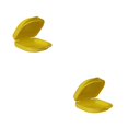 thumbnail image 4 of Vogacara Caja de almacenamiento para dentaduras postizas de 2 piezas de PP, reemplazo universal portátil, resistente al desgarro, caja Amarillo 2piezas, 4 of 6