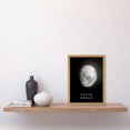 thumbnail image 2 of Phases of the Moon Astronomy Waxing Gibbous Lunar Space Poster Artwork Framed Wall Art Print A4, 2 of 4