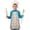 Princess and Castle, variant on Princess and Fairy Blue Pattern Teens Aprons, Adjustable Neck Strap, Toddler & Teens Aprons for Cooking & Baking, 19x23.6 Inches