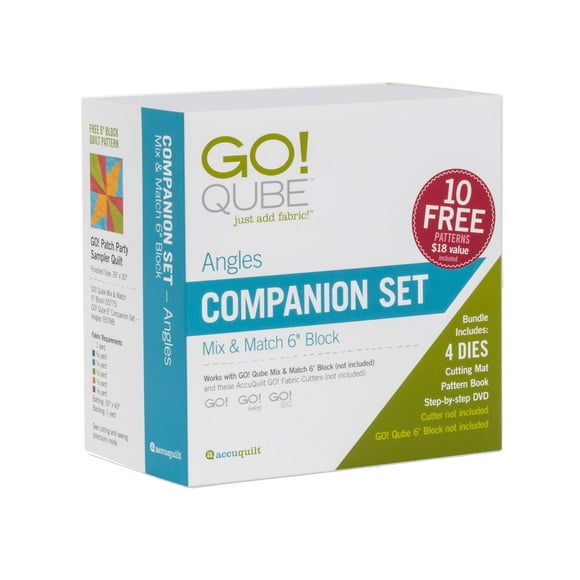 Accuquilt gO Qube 6 companion Set-Angles