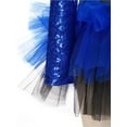 thumbnail image 6 of Children Jazz Dance Costumes Kids Girls Shiny Sequins Gymnastics Leotard Dress Asymmetrical Sleeves Skirt, 6 of 6