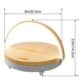 thumbnail image 3 of jiacuix Bedside Lamp With Wireless Charger, LED Night Light With Bluetooth Speaker White Noise Sound Machine, Phone Holder 5 In 1 Dimmable Small Table Lamp, Touch-Light, 3 of 9