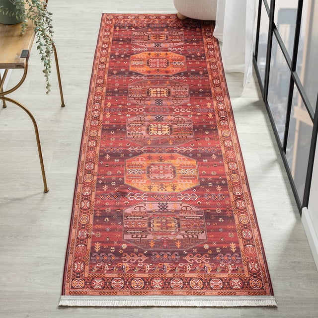 BY COCOON 2'x10' Runner Rug| Carpet Runner Kitchen Rug Kitchen Runner Washable Rug Entryway Rugs Hallway Runner Runners Rugs for Hallway Non Slip Kitchen Carpet (80 Cm x 305 Cm)