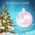 thumbnail image 2 of Trianu 12 Pcs Iridescent Christmas Ball Ornaments Pink Ornaments Balls Transparent Plastic Clear Christmas Tree Baubles for DIY Christmas Xmas Party Birthday Wedding Decor Crafts, 1.96inch, 2 of 5