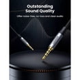 thumbnail image 4 of Cable Audio Ugreen Auxiliar 3.5mm de 4 Polos 2m Negro Ugreen UGCBAUXNYL2M4P, 4 of 7