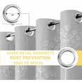thumbnail image 6 of Grey Dandelion Blackout Curtains for Bedroom/Living Room, Thermal Insulated Kitchen Curtains, Spring Modern Minimalist Country Flower Grommet Darkening Window Treatment Drapes 42"x84"x2, 6 of 8
