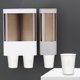 thumbnail image 3 of Tipo de tirón dispensador de tazas de plástico gris blanco suministros para beber agua para invitados Feliz Sencillez, 3 of 5