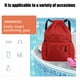 thumbnail image 5 of Mochila con cordón y bolsillo húmedo | Bolsa de gimnasia resistente al agua | Saco de cincha ligera de tela Oxford para natación en la playa, deportes de viaje | Unisex | Cremallera y bolsillos, 5 of 5