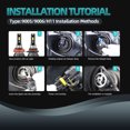 thumbnail image 3 of Bombilla De Faro Led Bombilla antiniebla Q3 10000LM Car High Low Beam 60W 6000K Super brillante (880/881/H27) Sywqhk Accesorios para autos y motos, 3 of 8