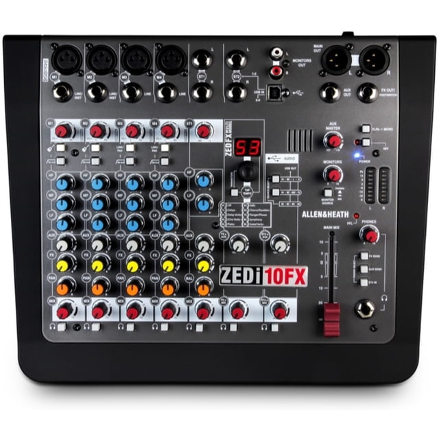 Mezcladora ZEDI-10FX ALLEN & HEATH 4X4 Canales Ecualizador de 3 Bandas